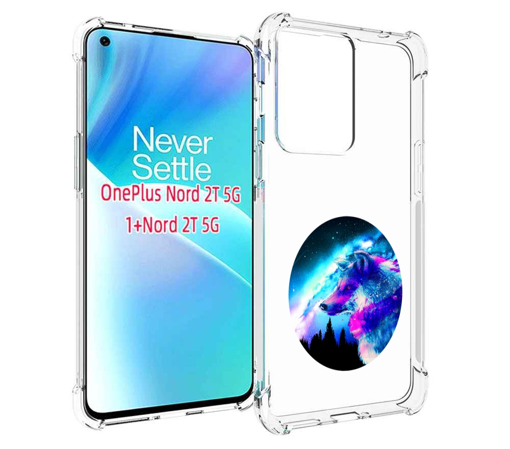 

Чехол MyPads голубой волк для OnePlus Nord 2T, Прозрачный, Tocco