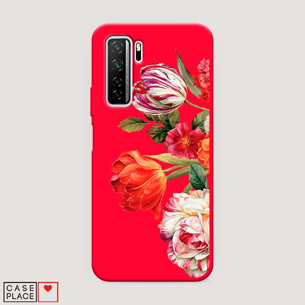 фото Матовый силиконовый чехол "звездочки графика белая" на huawei p30 awog
