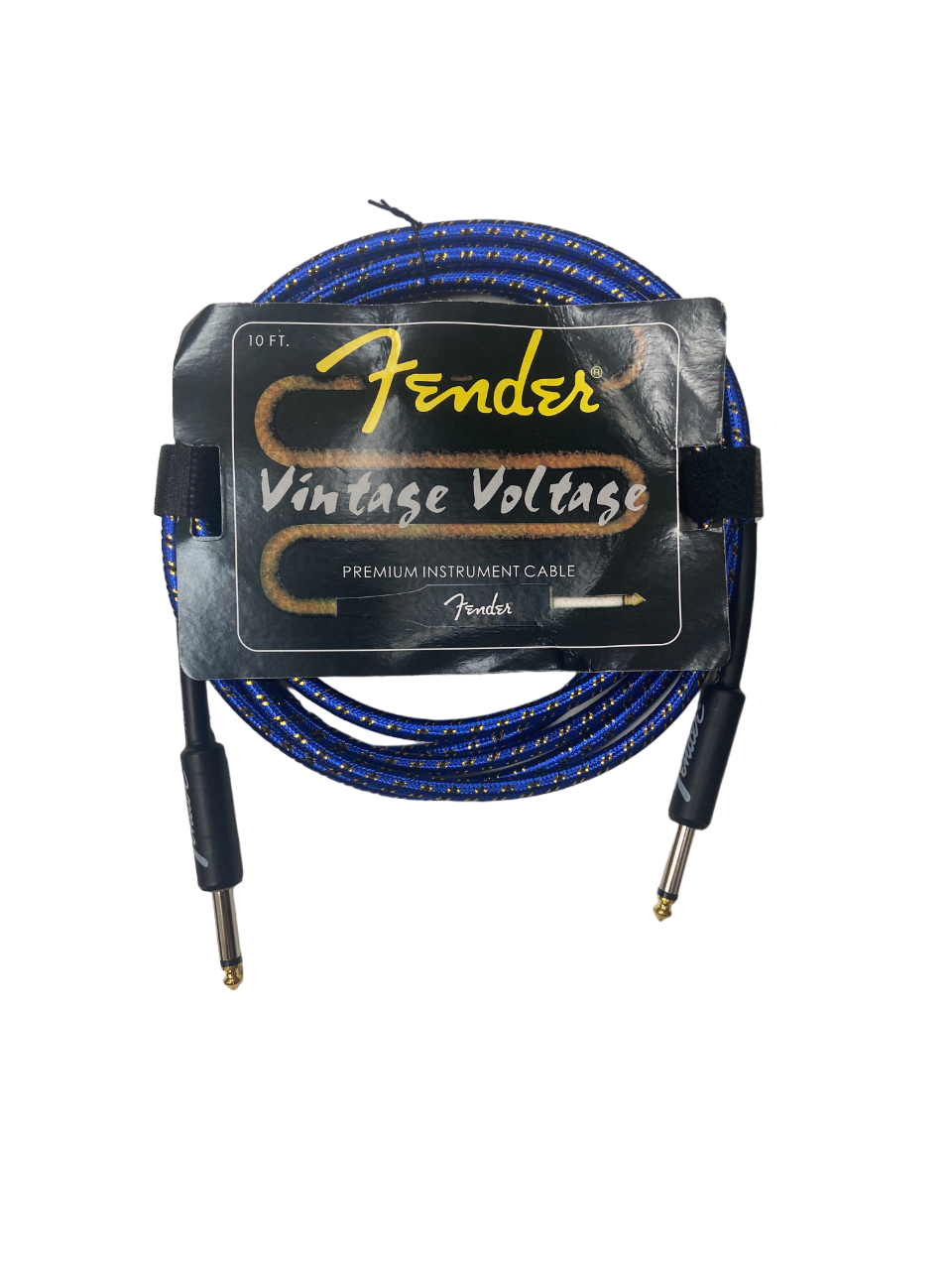 Кабель гитарный Fender Vintage Voltage, 3м, сине-золотой