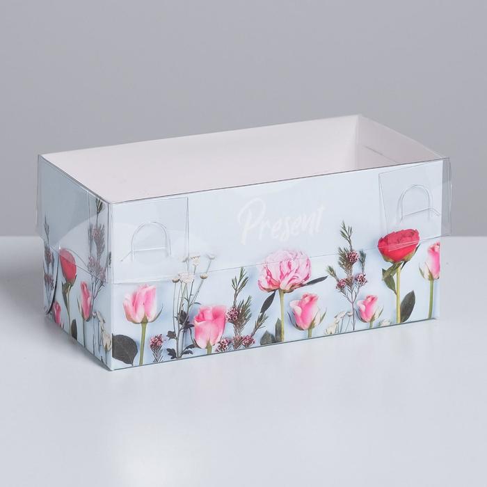 

Коробка кондитерская Дарите Счастье Present 16 х 8 х 7.5 см 5 шт, Голубой