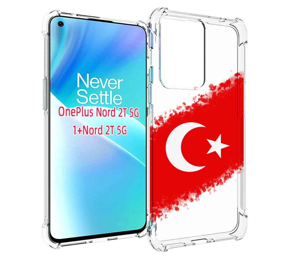 

Чехол MyPads флаг Турции для OnePlus Nord 2T, Прозрачный, Tocco