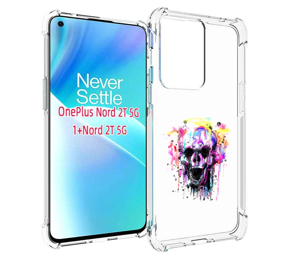 

Чехол MyPads граффити череп для OnePlus Nord 2T, Прозрачный, Tocco