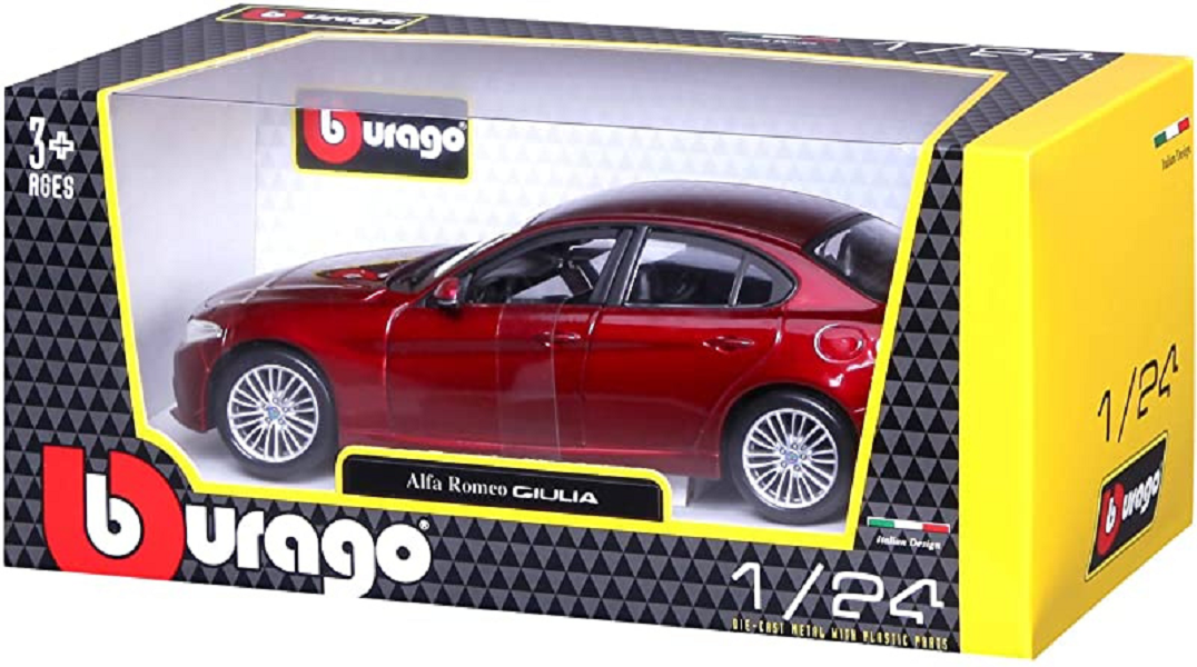 

Машинка Bburago Alfa Romeo Giulia 1:24 18-21080, 18-21080