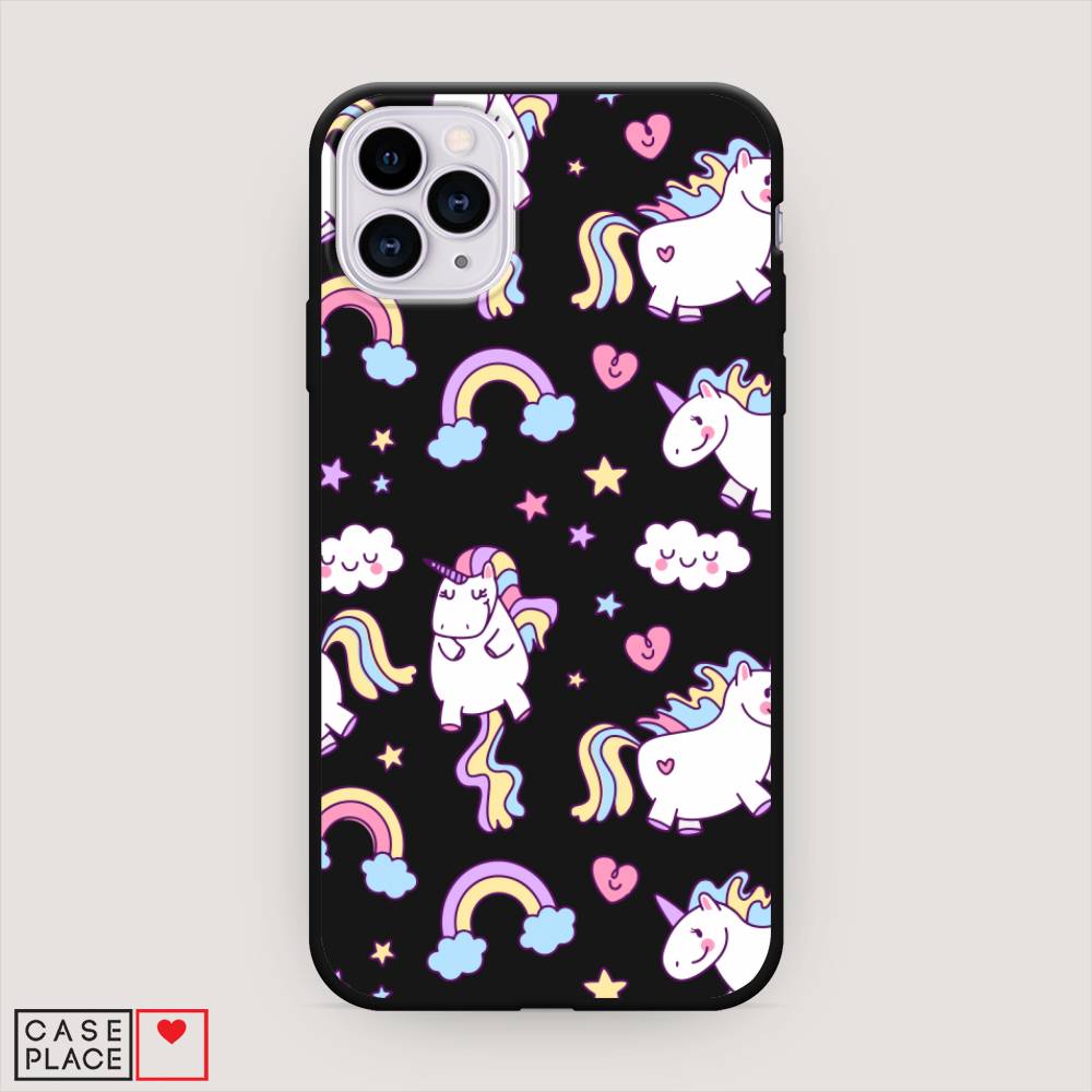 фото Матовый силиконовый чехол "sweet unicorns dreams" на apple iphone 11 pro awog