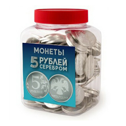 

Шоколад фигурный Сладкая Сказка Монета 5 рублей серебром кондитерская глазурь 4 г