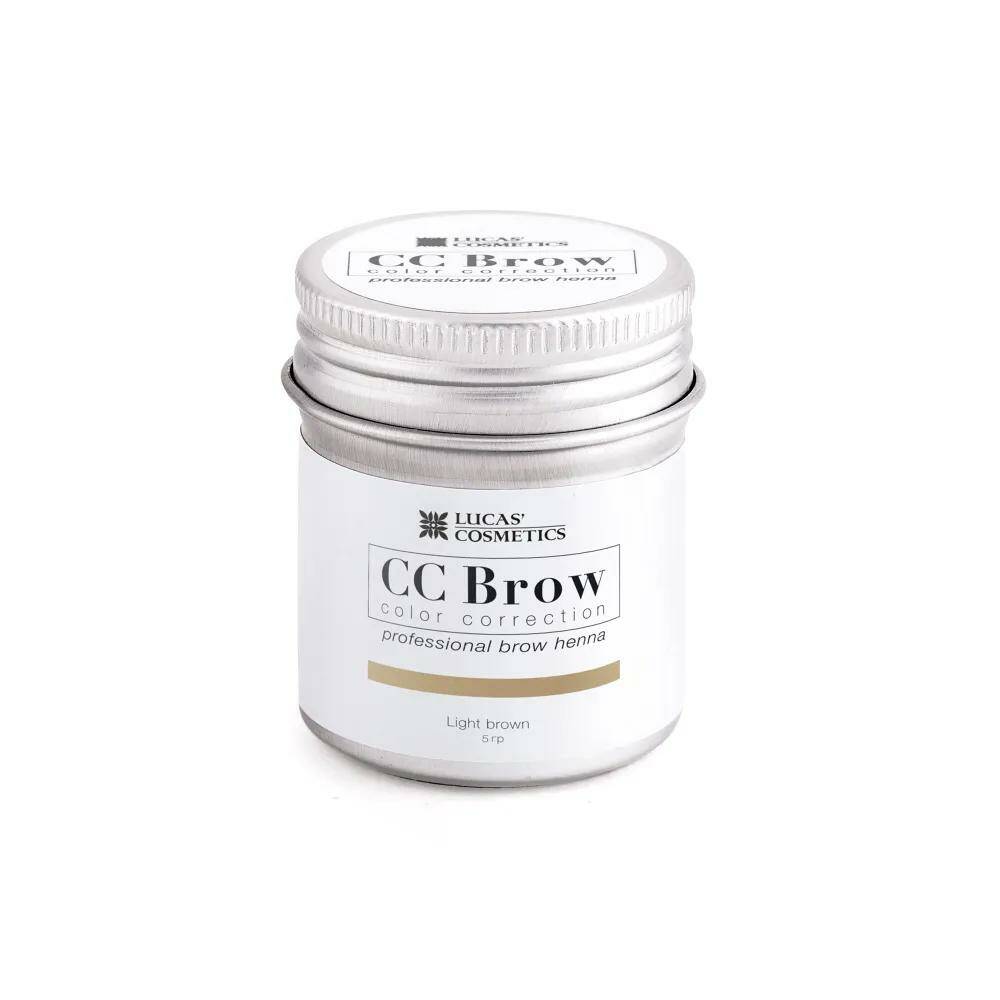 фото Хна для бровей сс brow сс броу (light brown) в баночке (светло-коричневый), 5 гр lucas' cosmetics