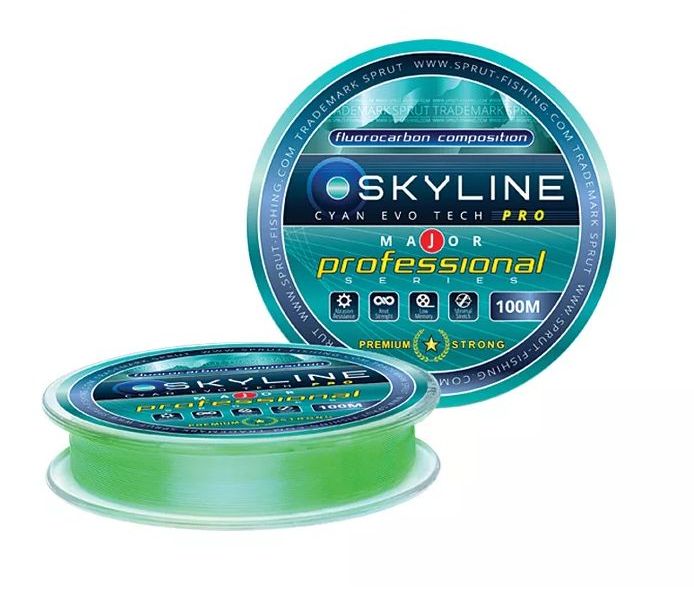 

Леска Летняя Sprut EvoTech MAJOR PRO Cyan 0,145mm/100m, Зеленый, Skyline Evo Tech Major