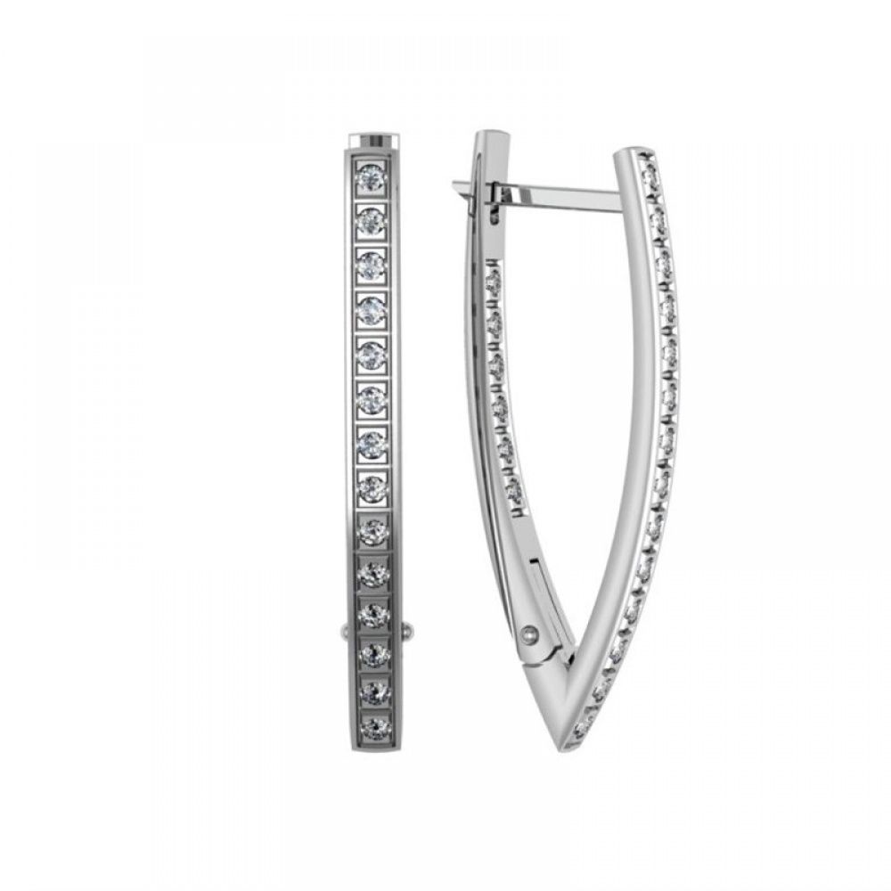 

Серьги из серебра с фианитом ПРИВОЛЖСКИЙ ЮВЕЛИР 371844-FA11, 371844-FA11