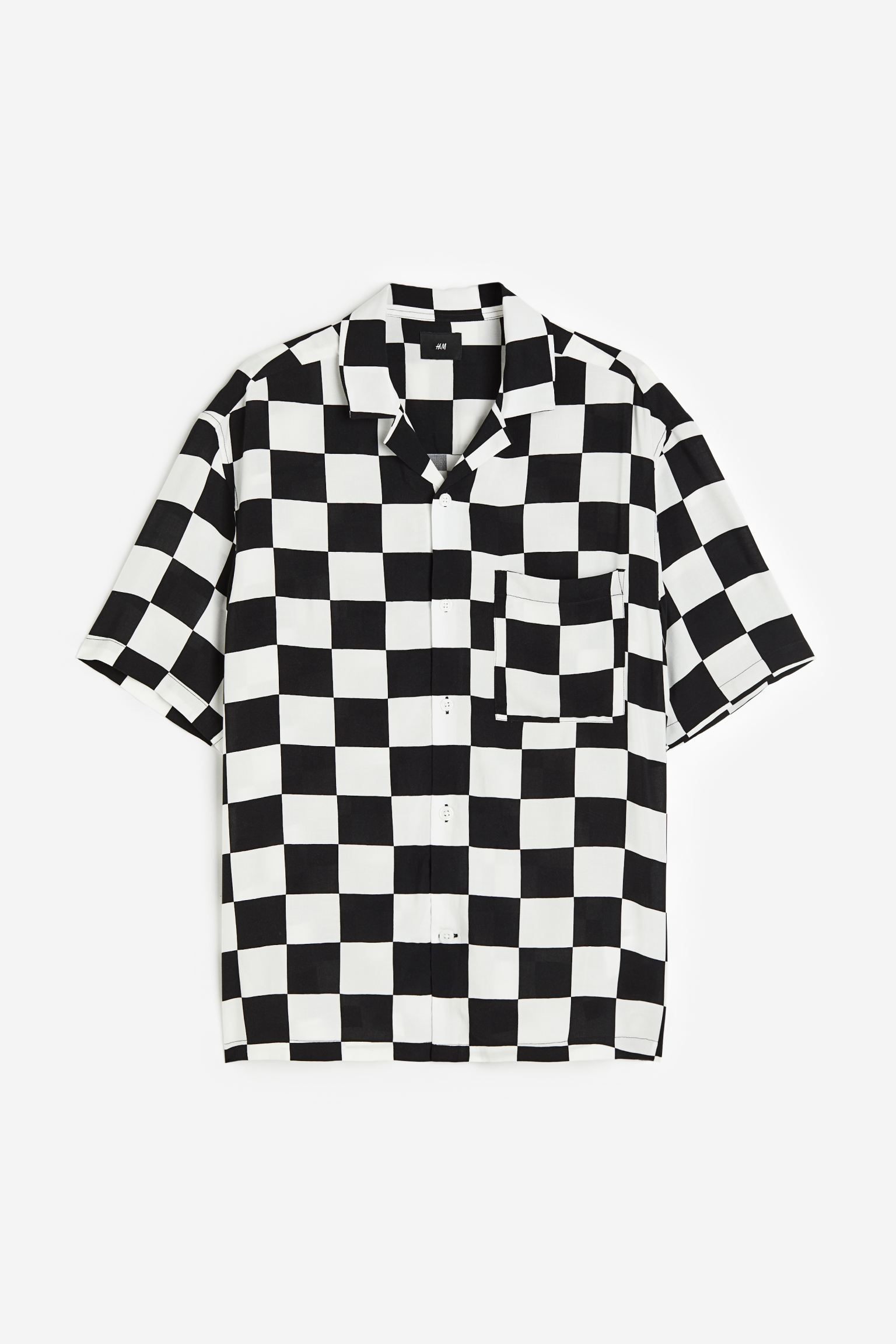 Рубашка мужская H&M 1163146005 черная 3XL (доставка из-за рубежа)