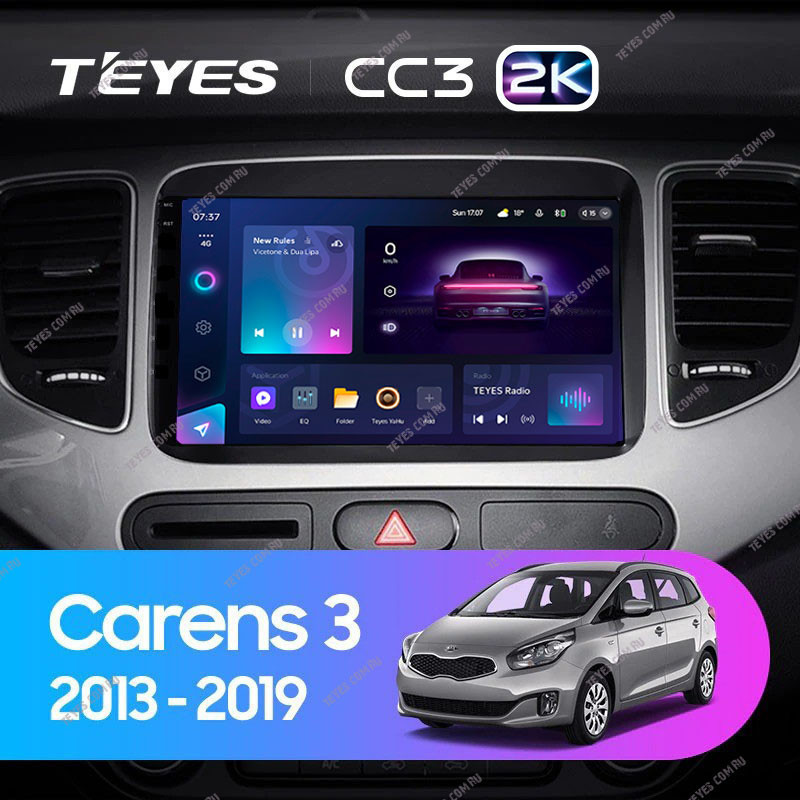 Штатная магнитола Teyes CC3 2K 464 Kia Carens RP 3 2013-2019 42700₽