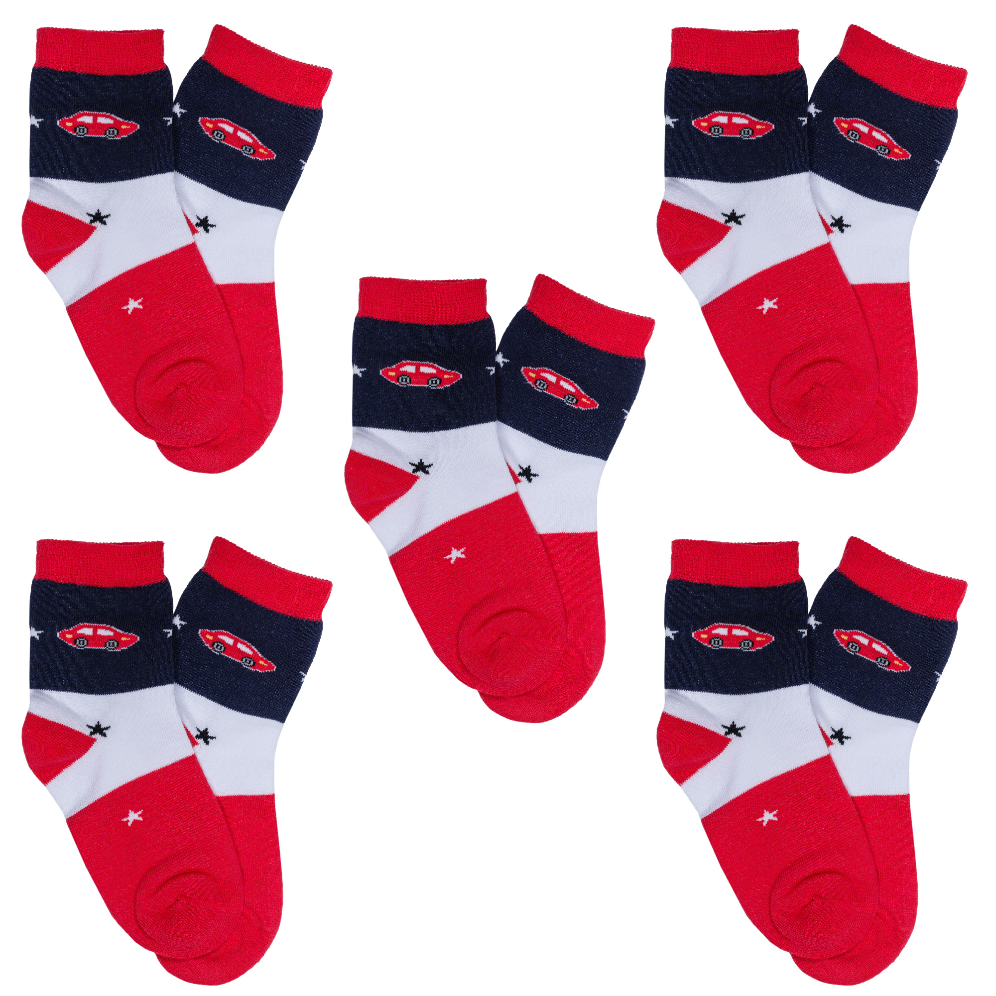 

Носки для мальчиков Rusocks 5-Д-86 цв. красный; белый; синий р. 30, 5-Д-86