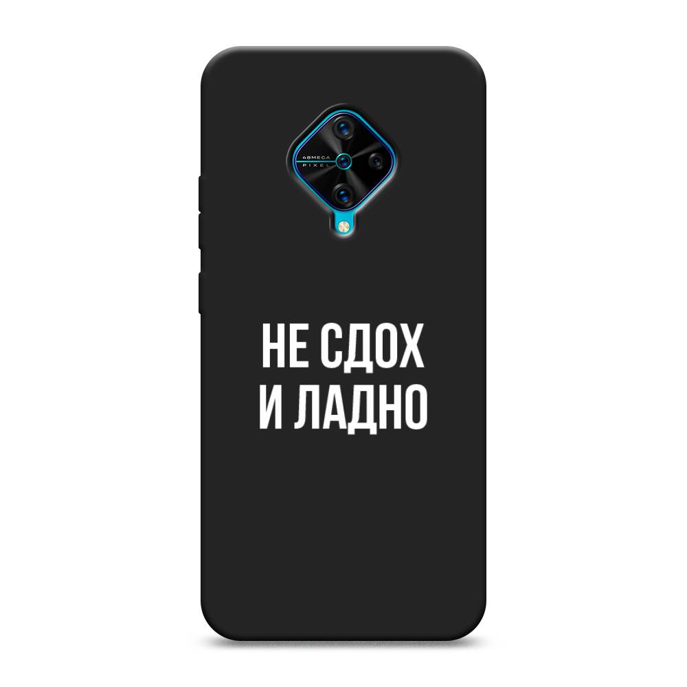 фото Матовый силиконовый чехол "не сдох и ладно" на vivo v17 awog