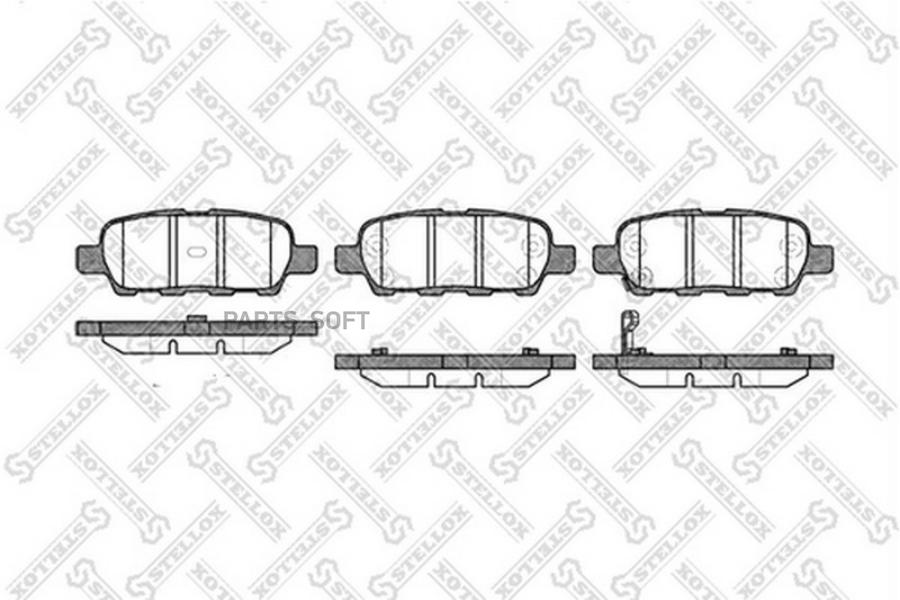

Тормозные колодки Stellox 887001SX