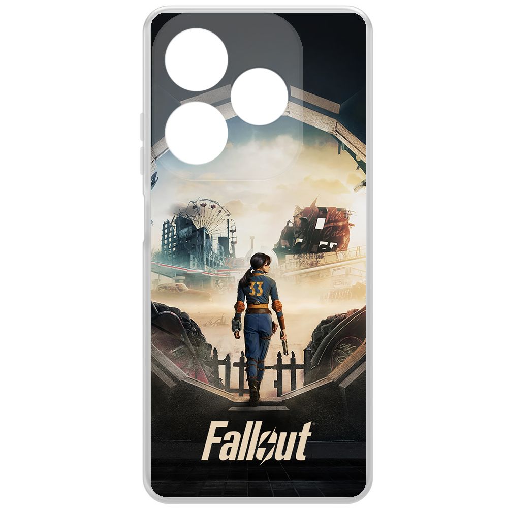 

Чехол-накладка Krutoff Clear Case Фоллаут (Fallout) - Убежище 33 для INFINIX Smart 8 Pro, Прозрачный