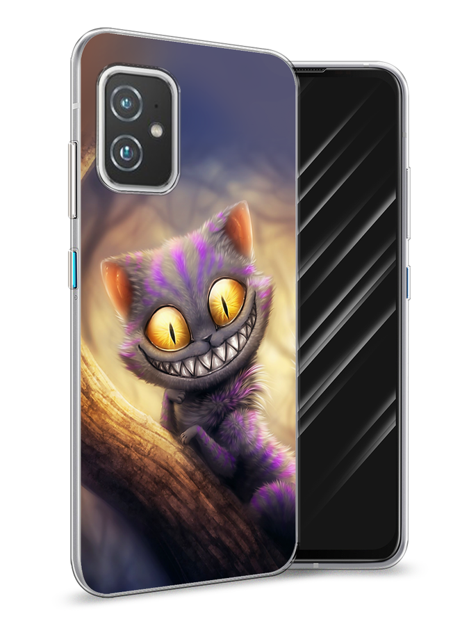 

Чехол Awog на Asus ZenFone 8 "Cheshire Cat", Фиолетовый;желтый, 44450-1