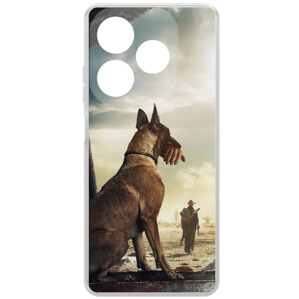 

Чехол-накладка Krutoff Clear Case Фоллаут (Fallout) - Псина для INFINIX Smart 8 Pro, Прозрачный