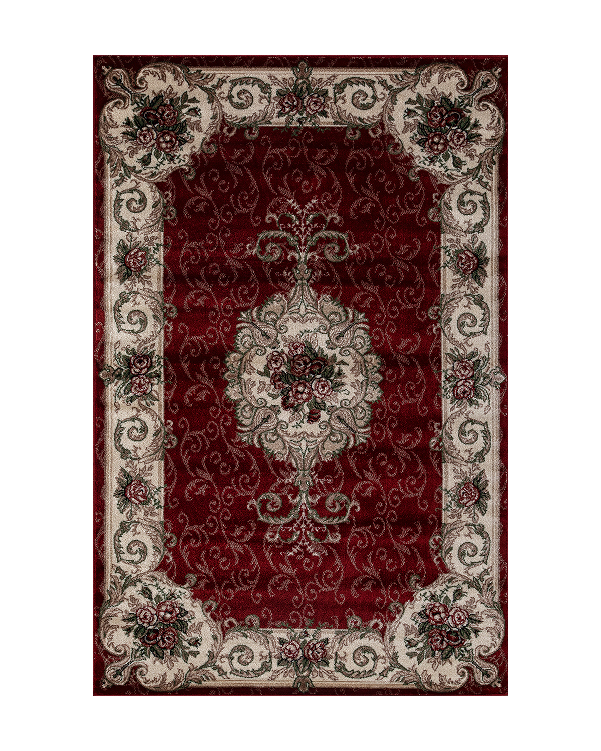 

Ковёр Merinos Colizey 150x300 прямоугольный красный кремовыйD467
