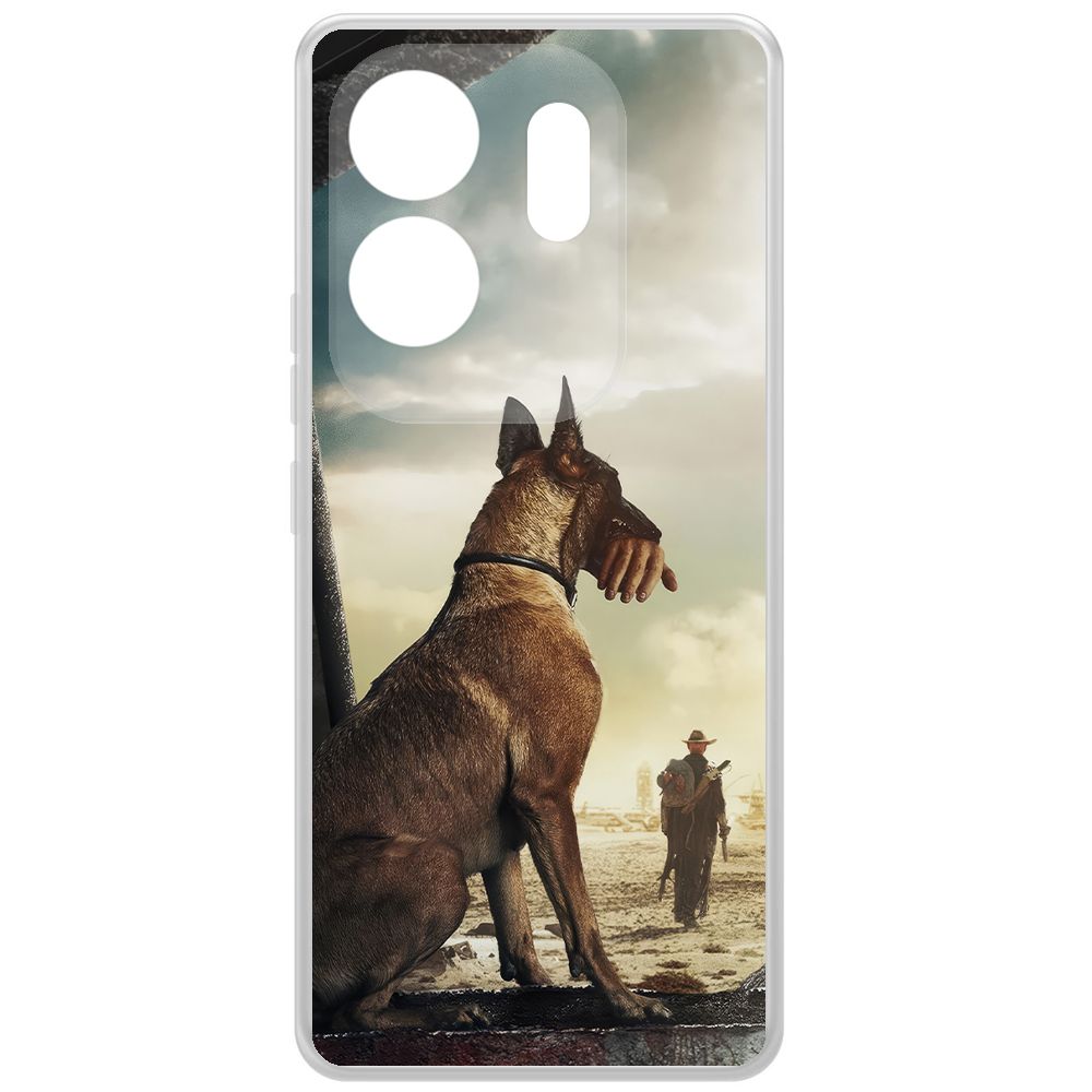 

Чехол-накладка Krutoff Clear Case Фоллаут (Fallout) - Псина для INFINIX Zero 30 4G, Прозрачный
