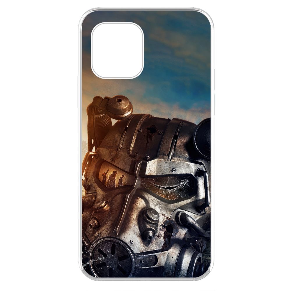 

Чехол-накладка Krutoff Clear Case Фоллаут (Fallout) - Шлем Т-60 для iPhone 11 Pro, Прозрачный