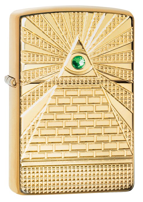 фото Зажигалка armor™ high polish brass eye of providence design zippo 49060 original