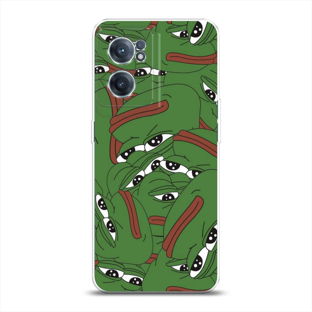 

Чехол Awog на OnePlus Nord CE 2 5G / ВанПлас Nord CE 2 5G "Печальный frog", Зеленый;белый, 152650-9