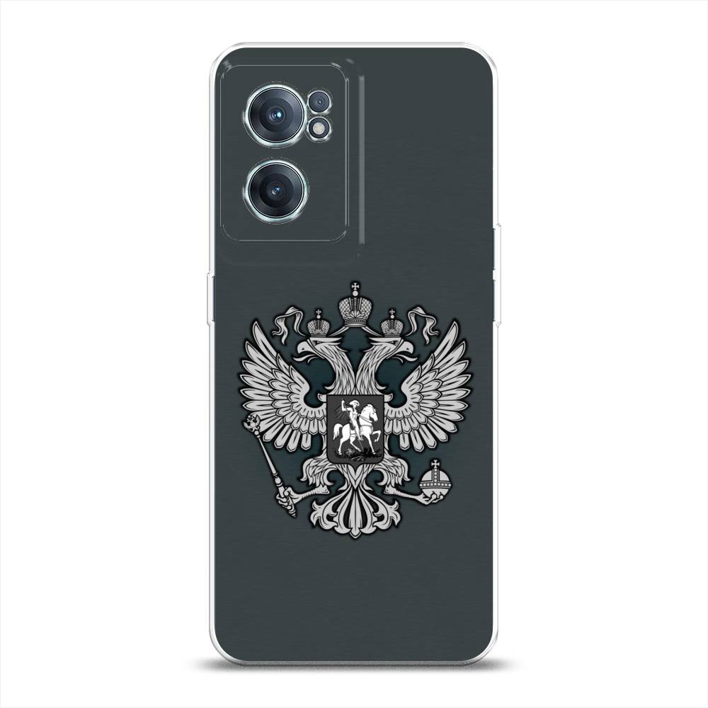 фото Чехол awog "герб россии серый" для oneplus nord ce 2 5g