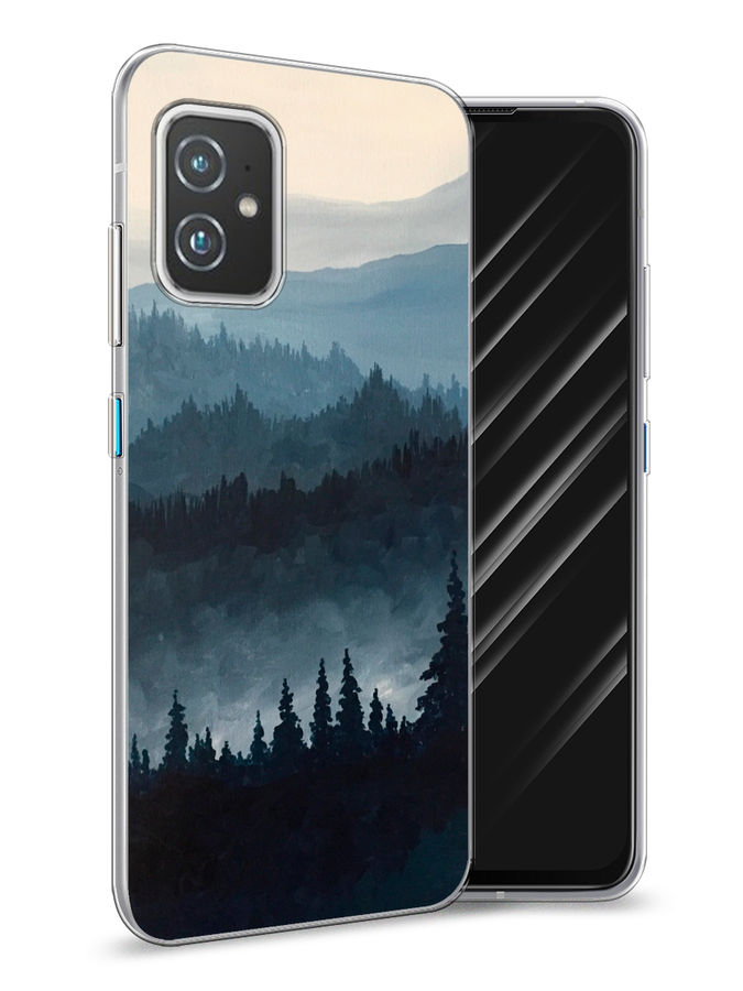 

Чехол Awog на Asus ZenFone 8 "Туманные горы", Бежевый;серый;черный, 44450-4