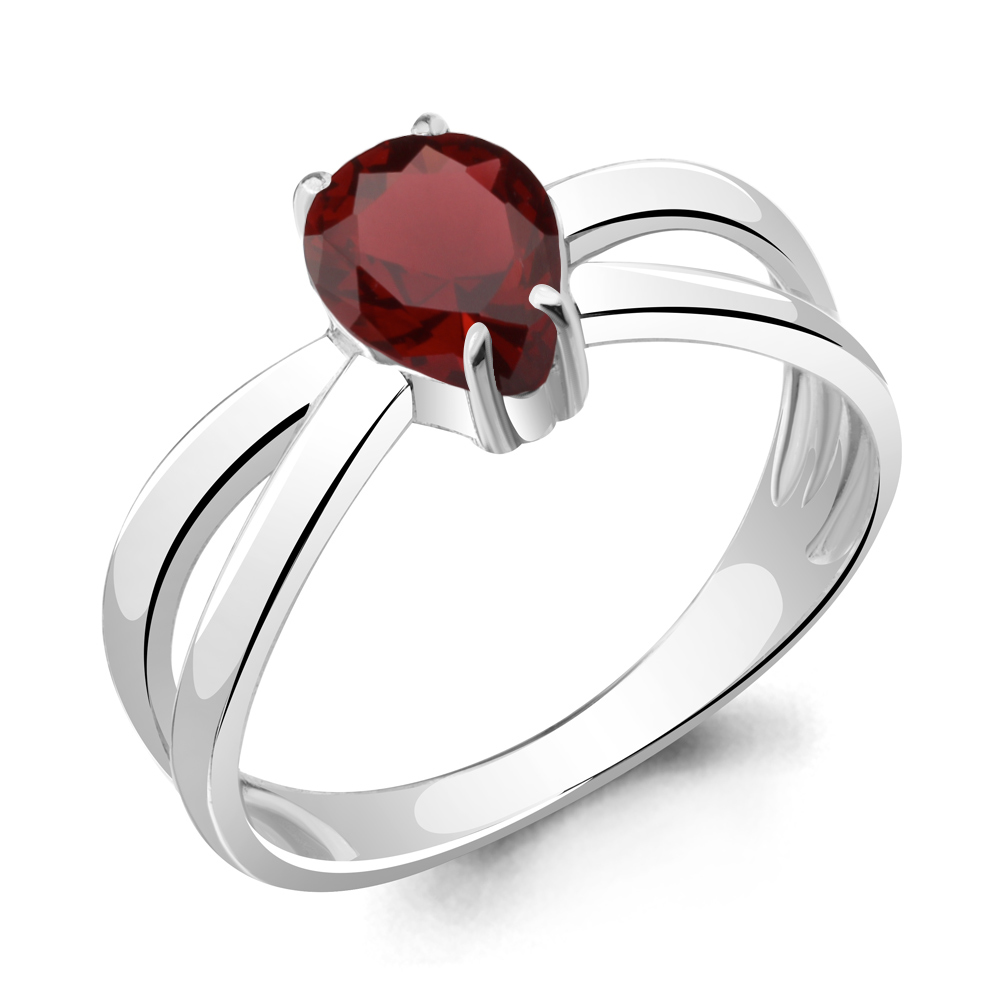 

Кольцо из серебра с гранатом р. Aquamarine 6955203, 6955203_925_р