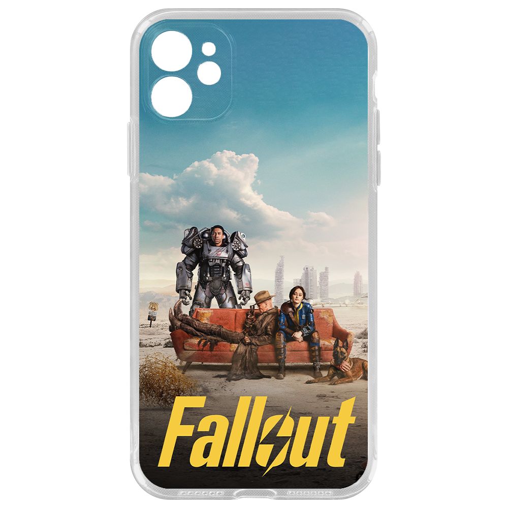 

Чехол-накладка Krutoff Clear Case Фоллаут - Постер для iPhone 11 с защитой камеры
