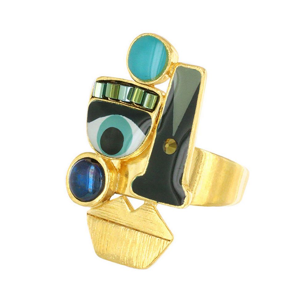 

Кольцо из бижутерного сплава с бусинами р.17 TARATATA TT-H22-01401-204, TT-H22-01401-204