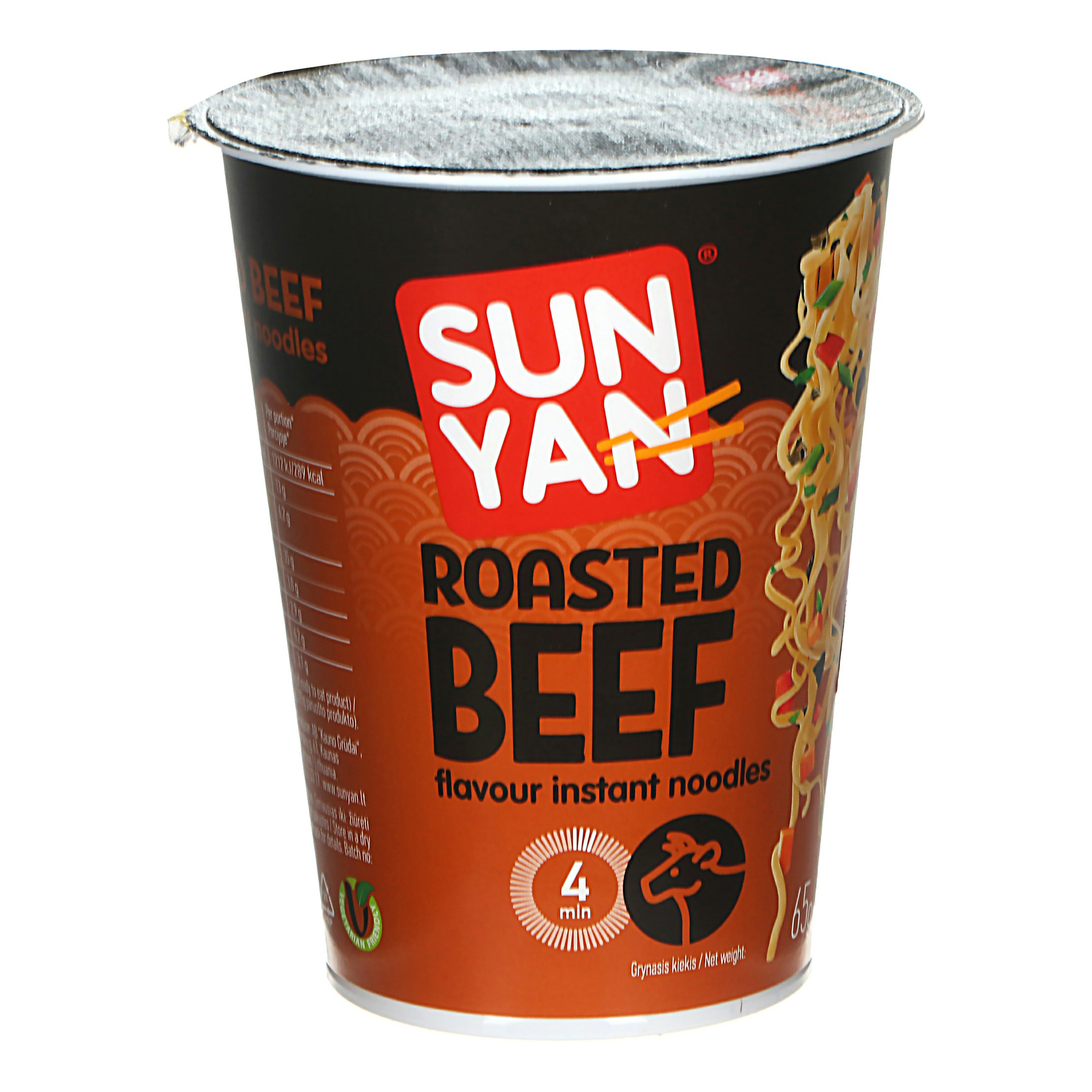 

Лапша быстрого приготовления Sun Yan с говядиной 65 г