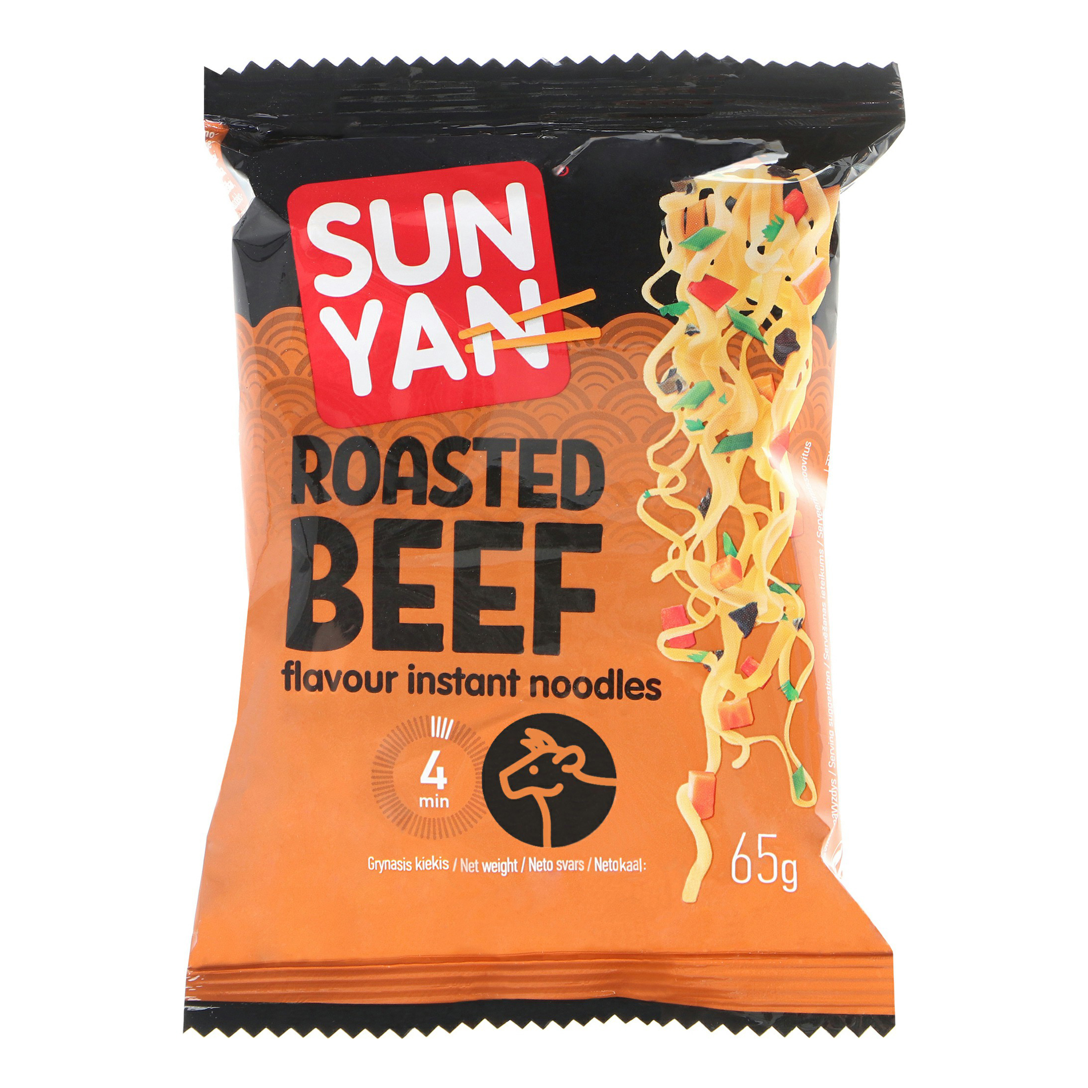 

Лапша быстрого приготовления Sun Yan с говядиной 65 г