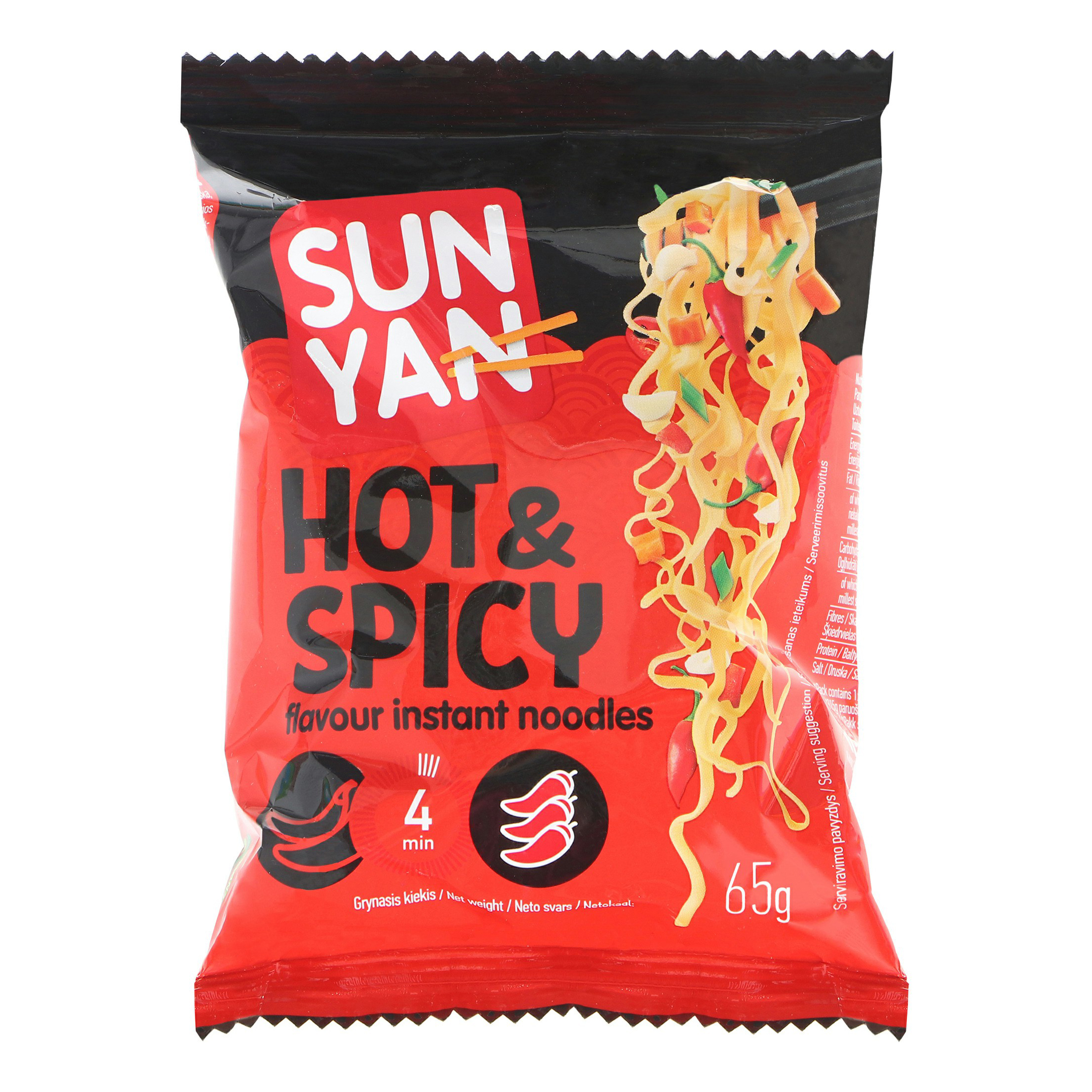 

Лапша быстрого приготовления Sun Yan с острым соусом 65 г