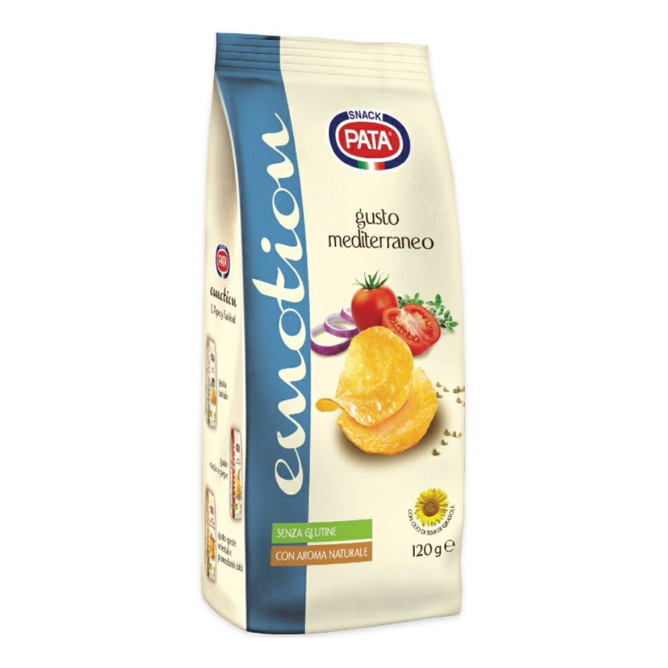 

Чипсы картофельные Pata со вкусом томатов и средиземноморских трав 120 г