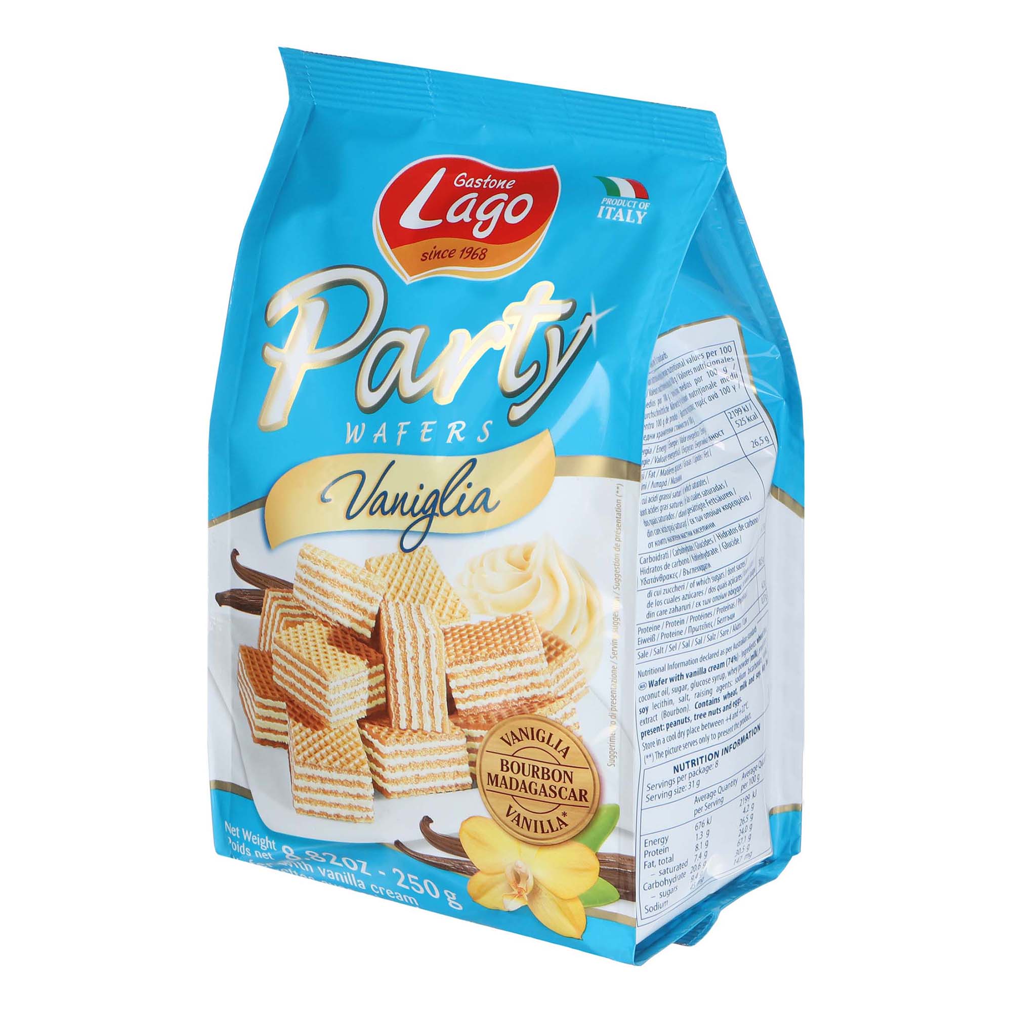 

Вафли Gastone Lago Party ваниль 250 г