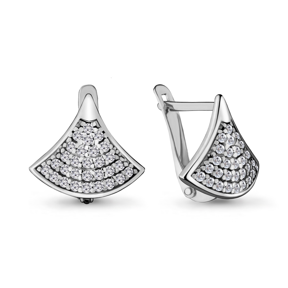 

Серьги из серебра с фианитом Aquamarine 48023А_925_р, 48023А_925_р
