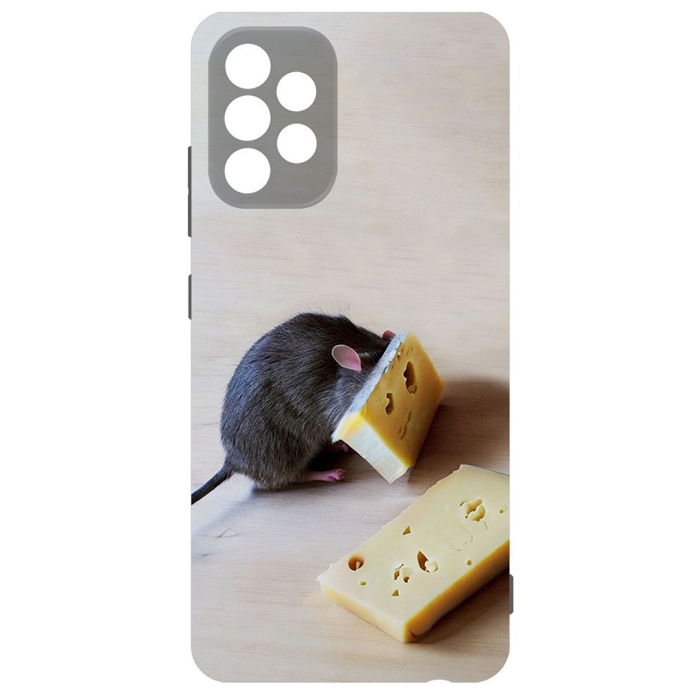 фото Чехол-накладка софт мышь и сыр для samsung galaxy a32 (a325) krutoff