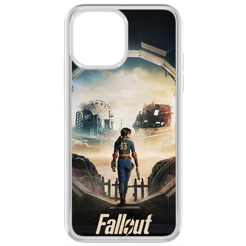 

Чехол-накладка Krutoff Clear Case Фоллаут (Fallout) - Убежище 33 для iPhone 13 Pro Max, Прозрачный