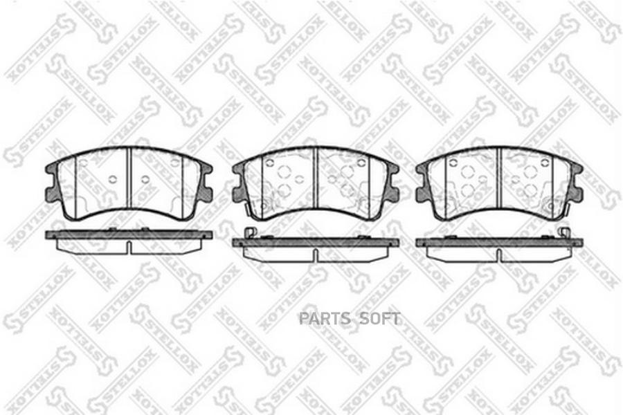 

Тормозные колодки Stellox 981002BSX