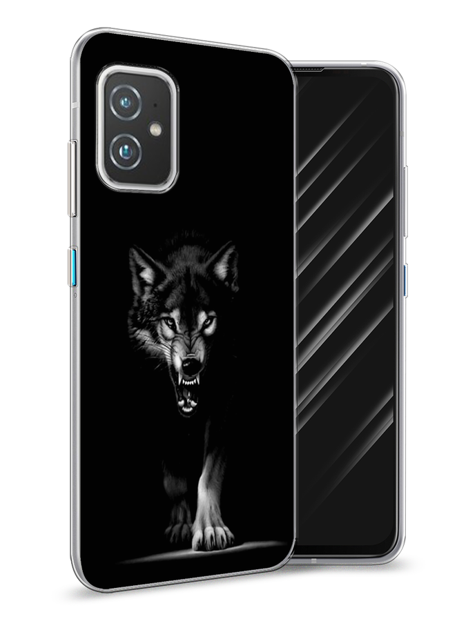 

Чехол Awog на Asus ZenFone 8 "Волк выходит из ночи", Серый;черный;белый, 44450-1
