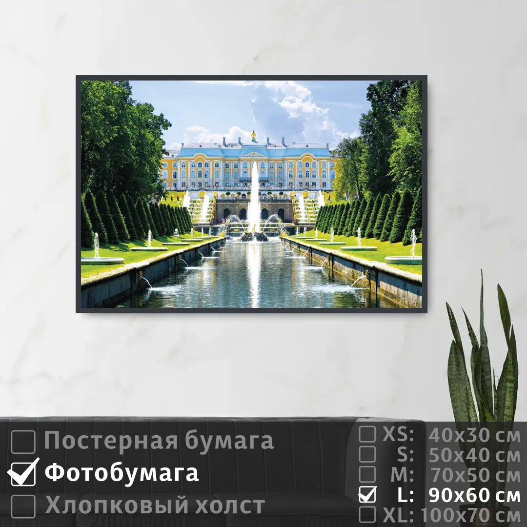 

Постер на фотобумаге ПолиЦентр Дворец виды петербурга 90х60 см, ДворецВидыПетербурга