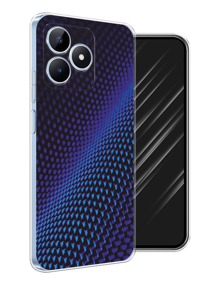 

Чехол Awog на Realme C60 "Синий карбон", Черный;синий, 2516550-1