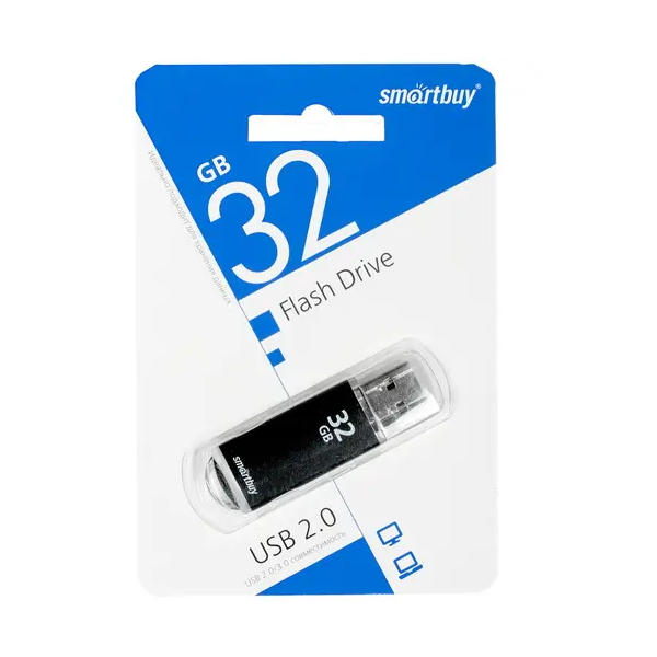 

Флэшка Smartbuy V-CUT 32GB black, V-CUT 32GB black