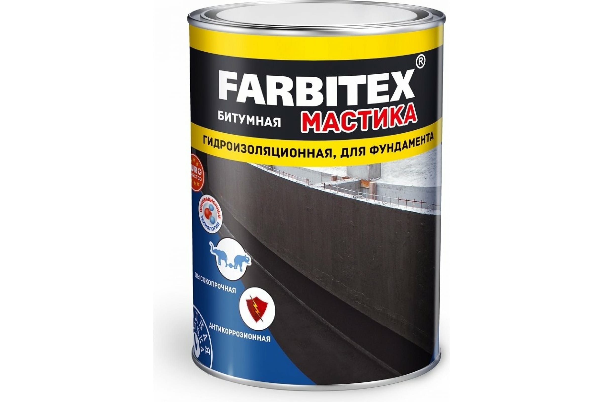 FARBITEX Мастика битумная гидроизоляционная (2 кг) 4300003453