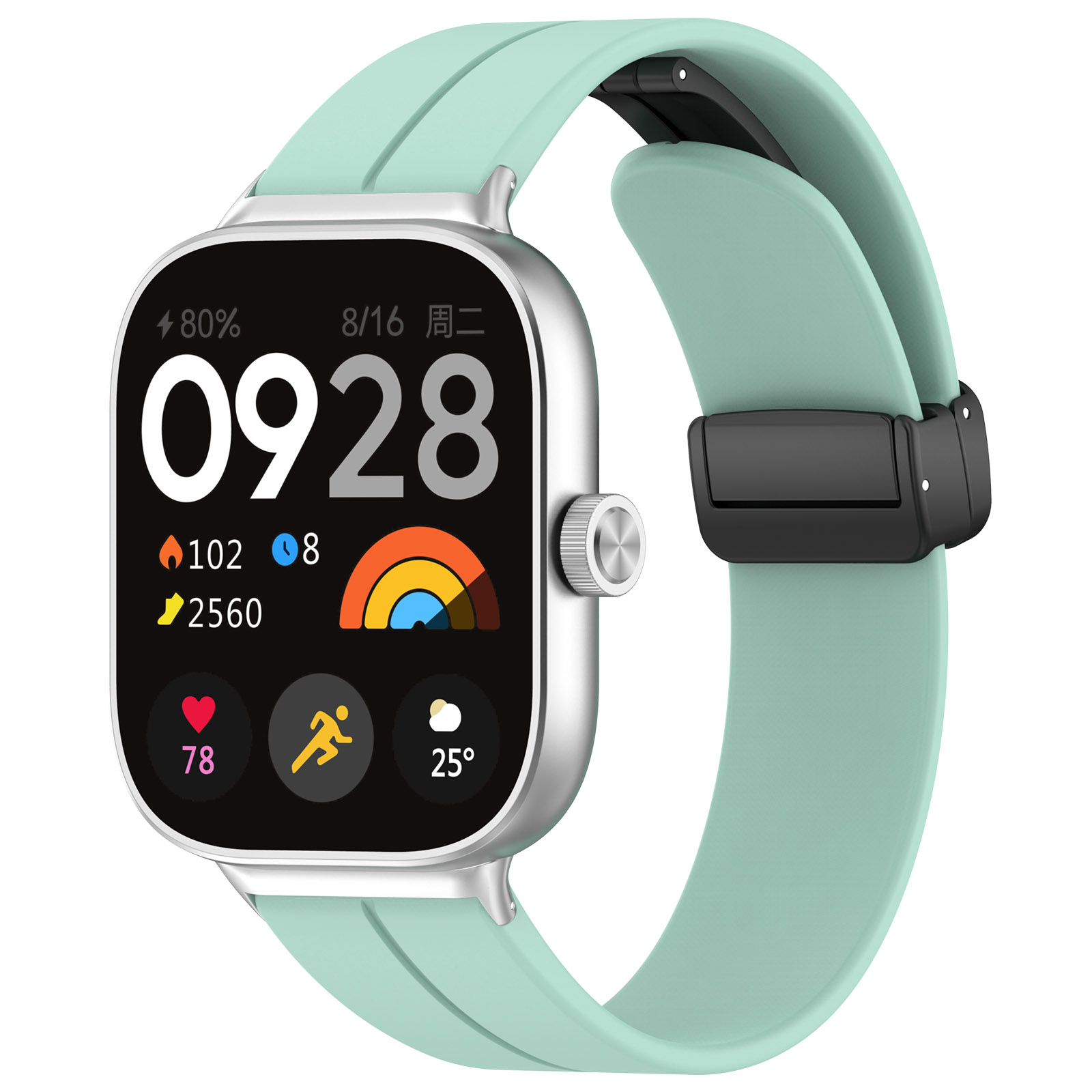 

Ремешок для Xiaomi Mi Band 8 Pro / Redmi Watch 4, с магнитной застежкой, чайный, Mi Band 8 Pro / Redmi Watch 4