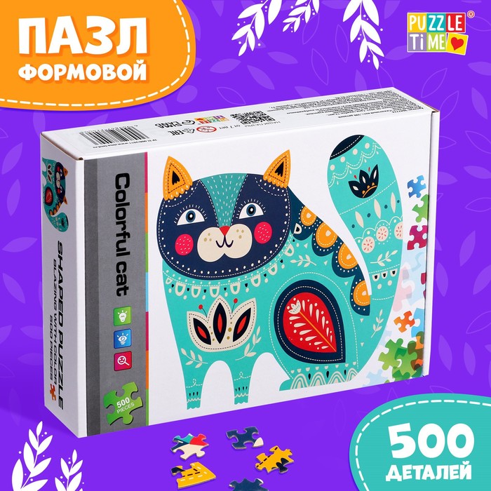 

Фигурный пазл Puzzle Time Сказочный кот, 500 деталей