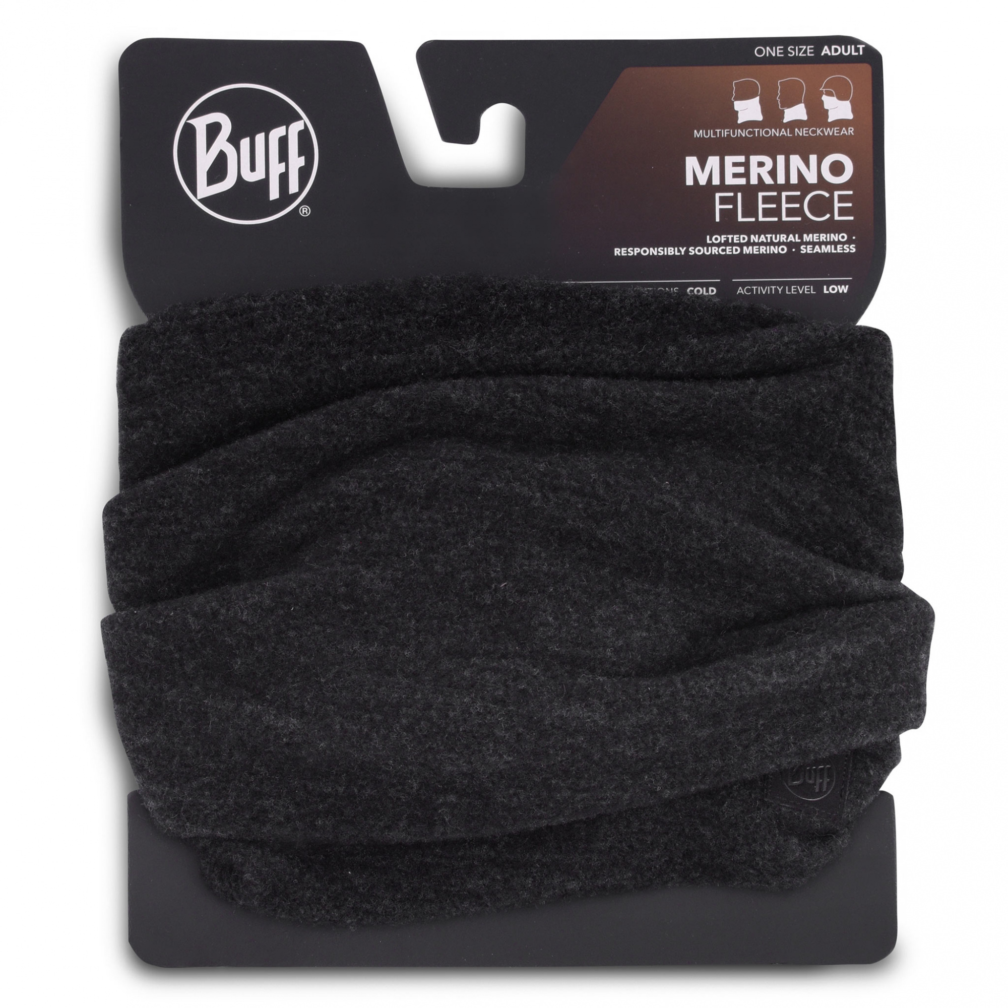 

Бандана Buff Merino Fleece Black 129444.999.10.00, Черный, Merino