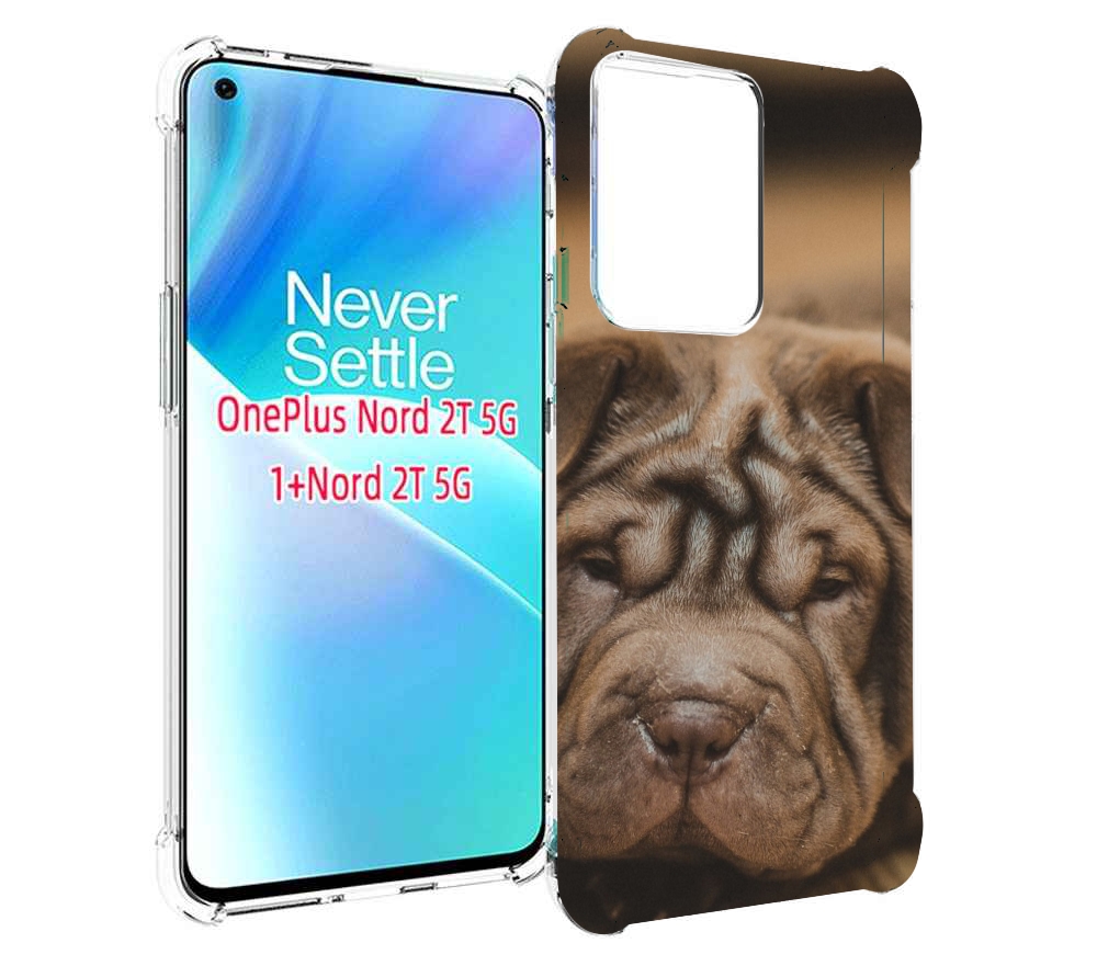 

Чехол MyPads шарпеи для OnePlus Nord 2T, Прозрачный, Tocco
