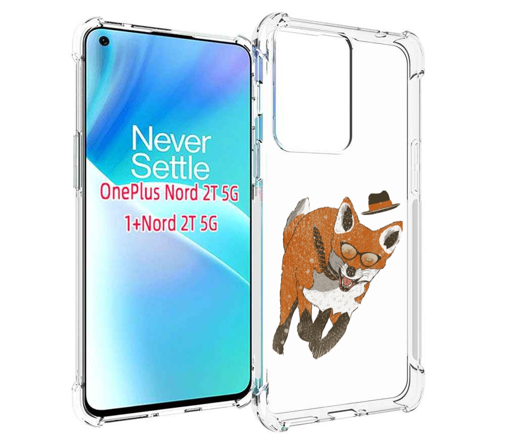 

Чехол MyPads шустрый лис для OnePlus Nord 2T, Прозрачный, Tocco