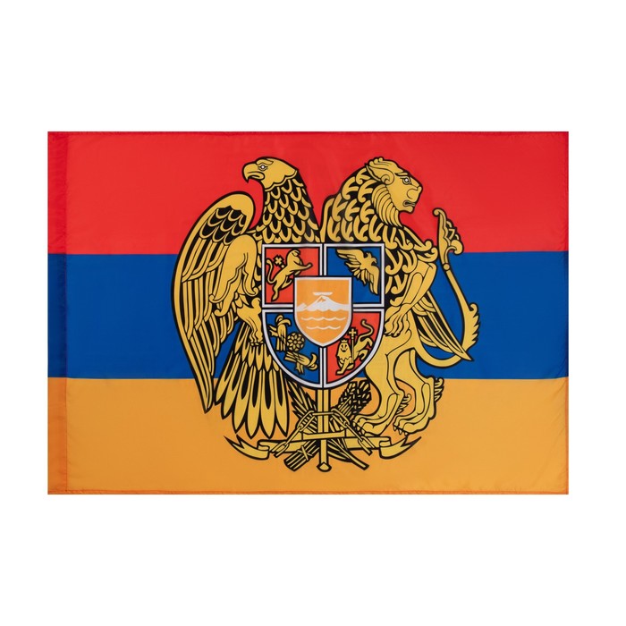 

Флаг Армения с гербом, 90 х 135 см, полиэфирный шелк, без древка